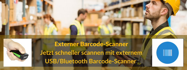 Externen Barcode-Scanner anbinden
